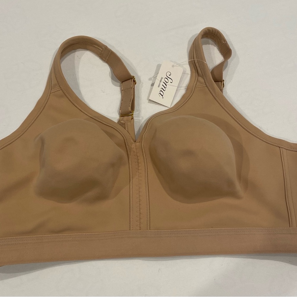 Soma Bra Embraceable full coverage style unlined. Soft tan.